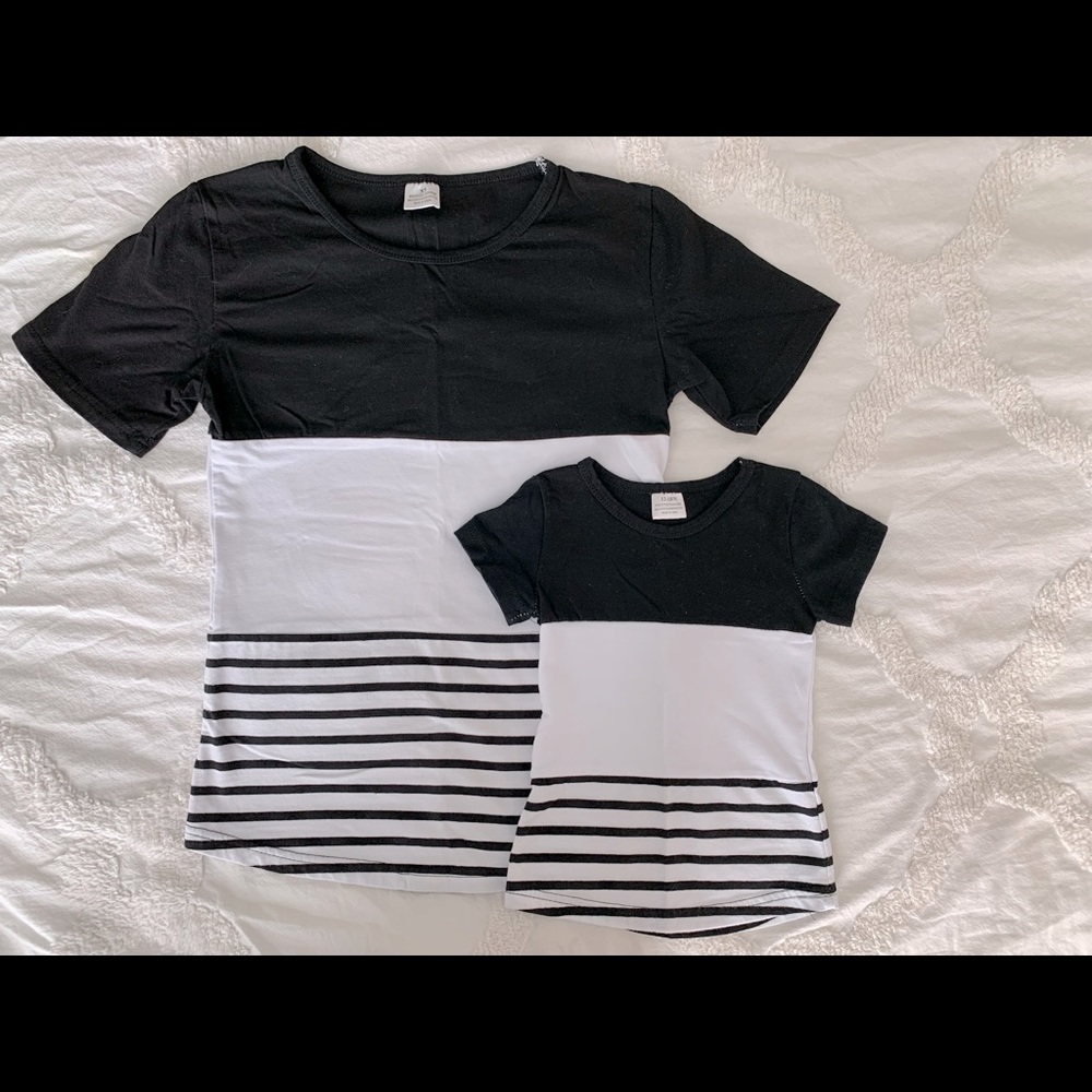 Matching Mommy & Me T-shirt set. Women’s size XS, kids size 12-18 months.